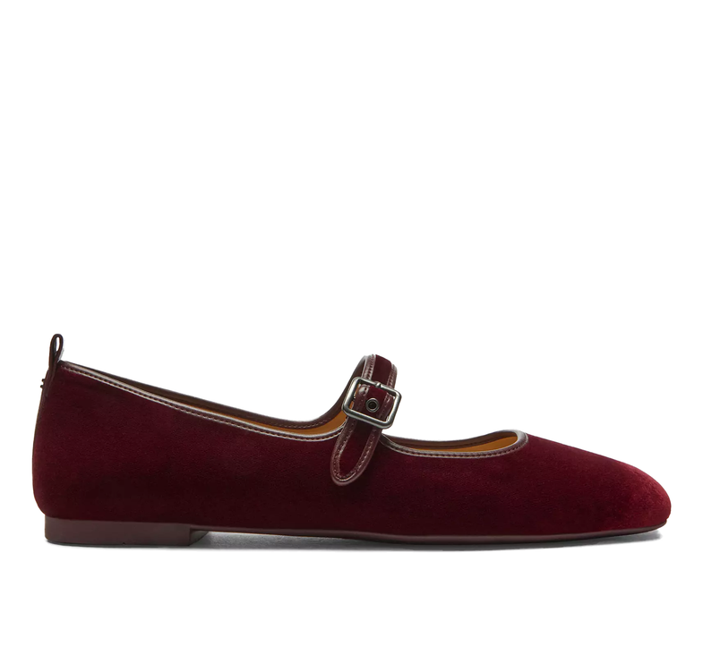 Coach Women's C Rivet Mary Jane Burgundy/Merlot
