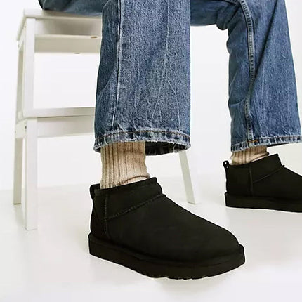UGG Women's Classic Ultra Mini Black - Hemen Kargoda