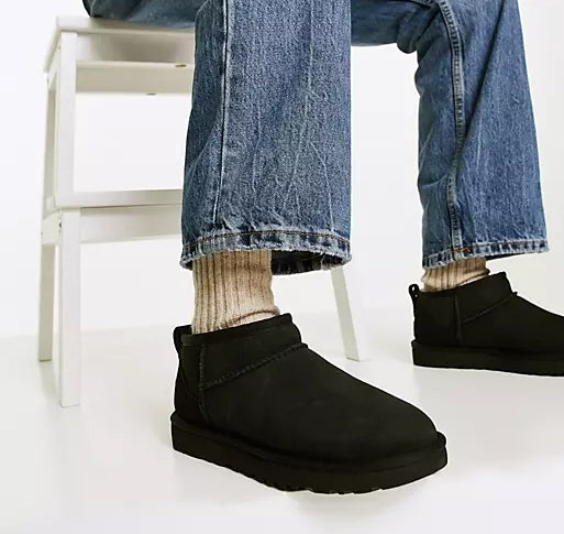 UGG Women's Classic Ultra Mini Black - Hemen Kargoda