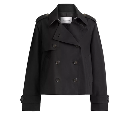 Coach Women's Short Trench Black