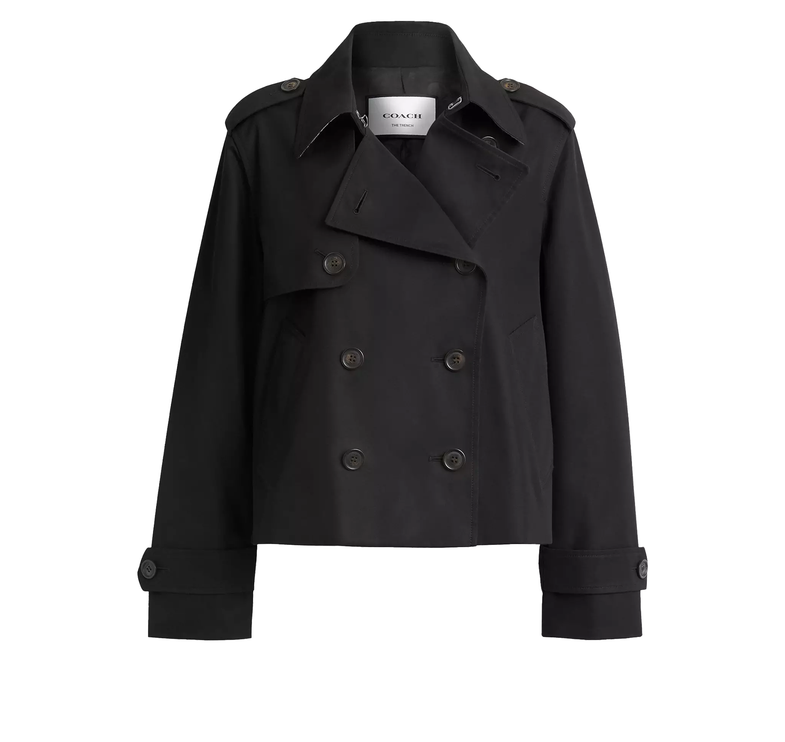 Coach Women's Short Trench Black