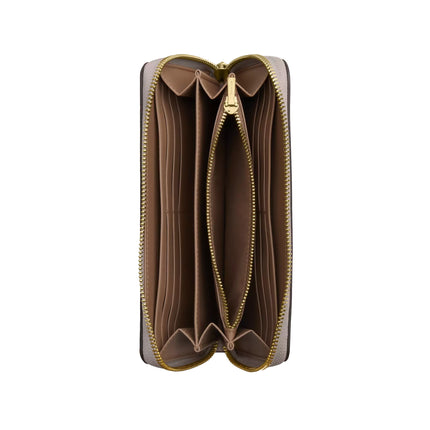 Coach Women's Long Zip Around Wallet Gold/Grey Birch