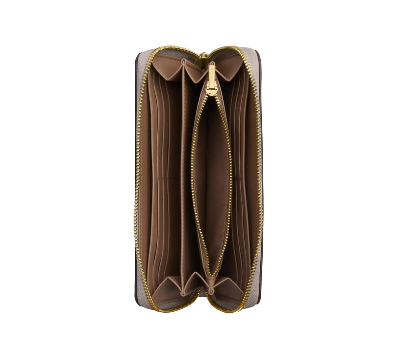 Coach Women's Long Zip Around Wallet Gold/Grey Birch
