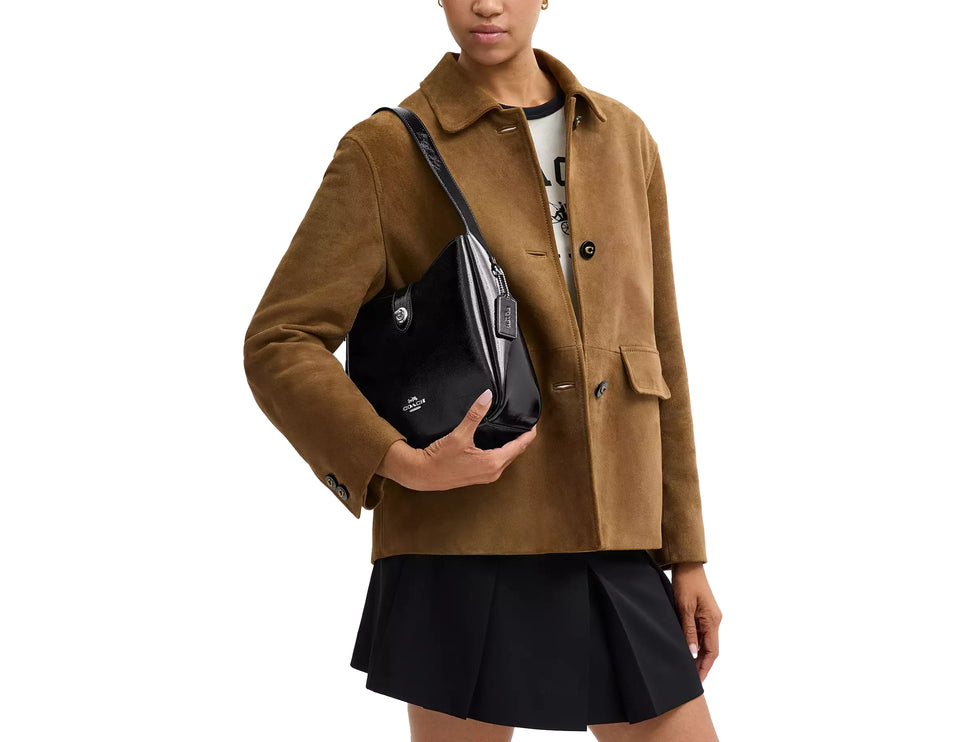 Coach Women's Hadley Convertible Crossbody Bag Black/Silver