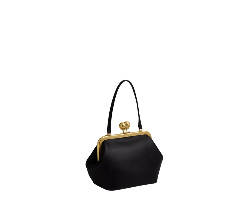 Coach Women's Kisslock Frame Bag 16 Brass/Black
