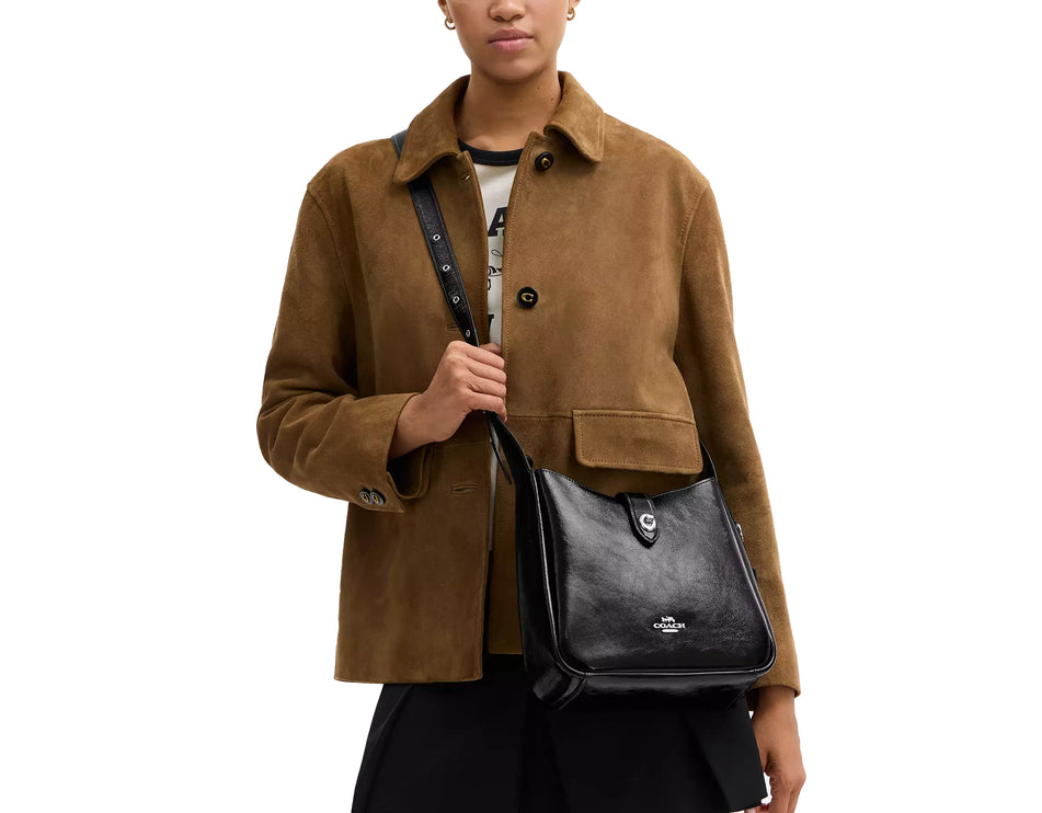Coach Women's Hadley Convertible Crossbody Bag Black/Silver