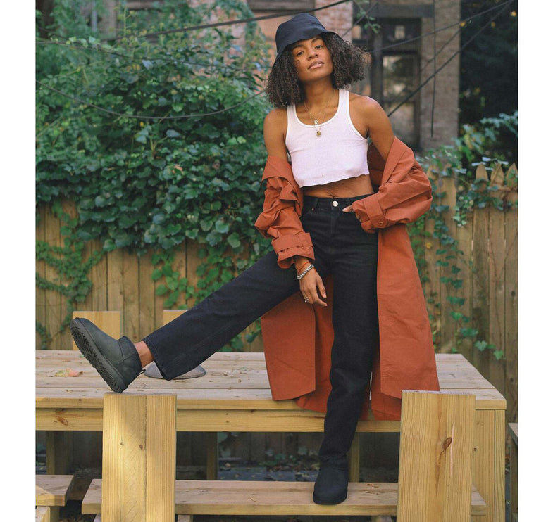 UGG Women's Classic Ultra Mini Black - Hemen Kargoda