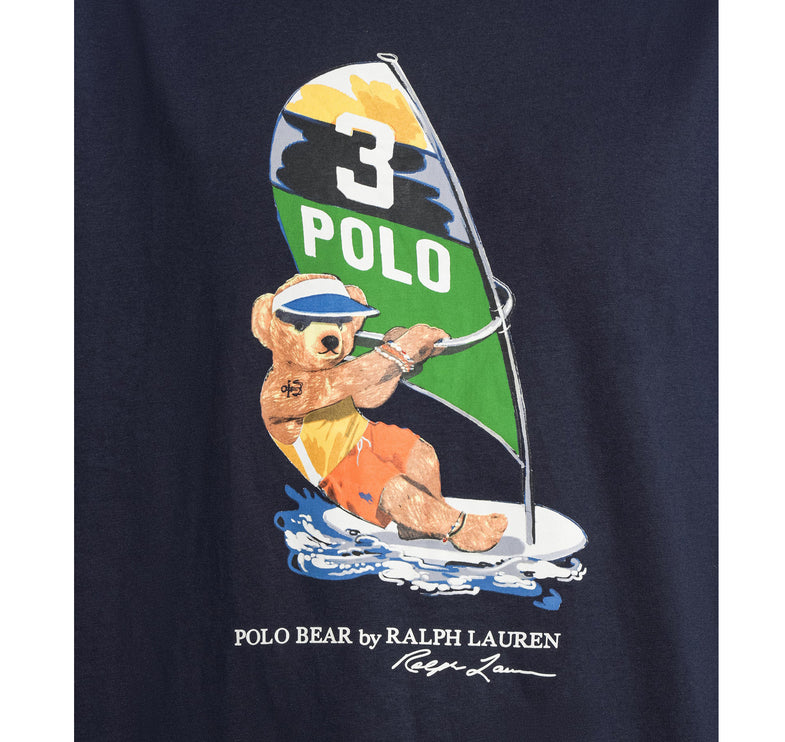 Polo Ralph Lauren Men's Surfing Polo Bear Tee Navy - Hemen Kargoda