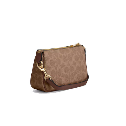 Coach Women's Nolita 19 In Signature Canvas Gold/Tan/Brown - Hemen Kargoda