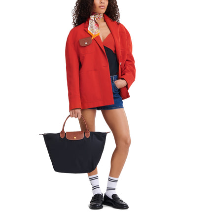 Longchamp Women's Le Pliage Original M Handbag Black - Hemen Kargoda