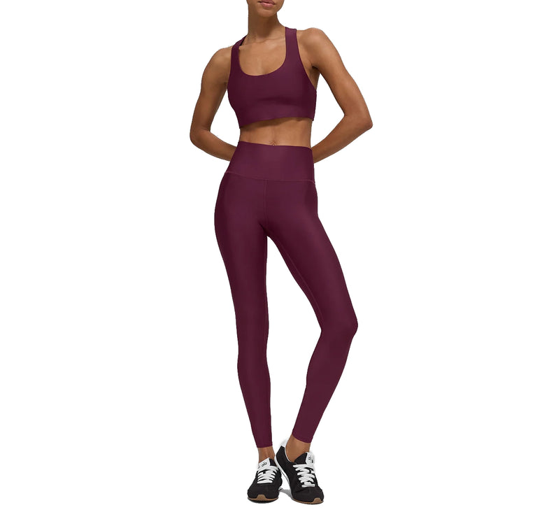 alo Women's Airlift Advantage Racerback Bra Burgundy