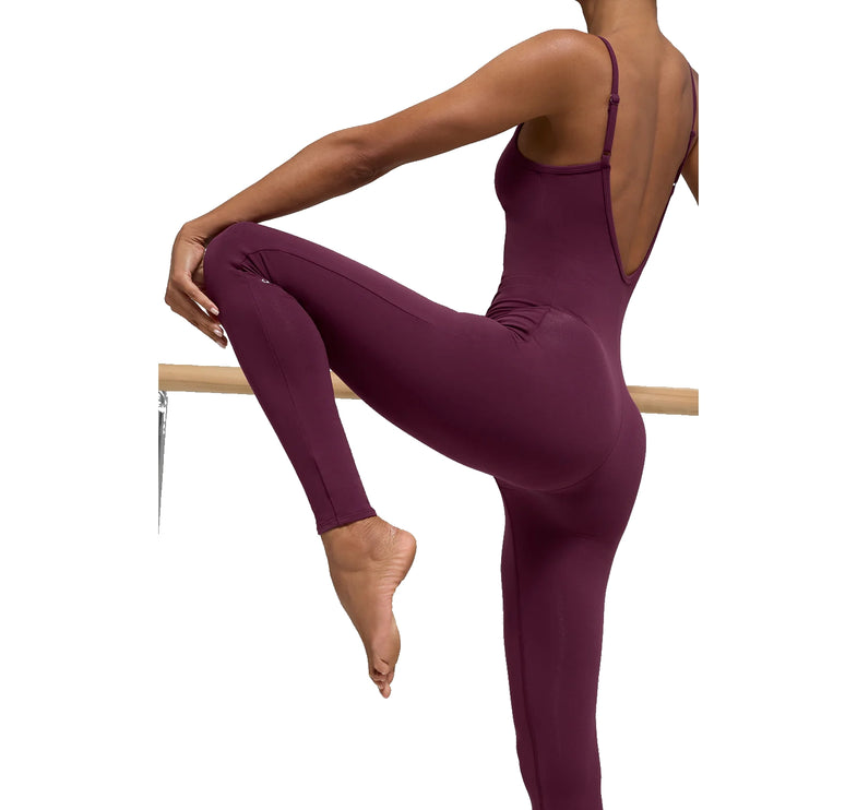 alo Women's Airbrush One And Done Onesie Burgundy
