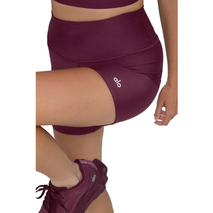 alo Women's 5" Airlift Energy Short Burgundy