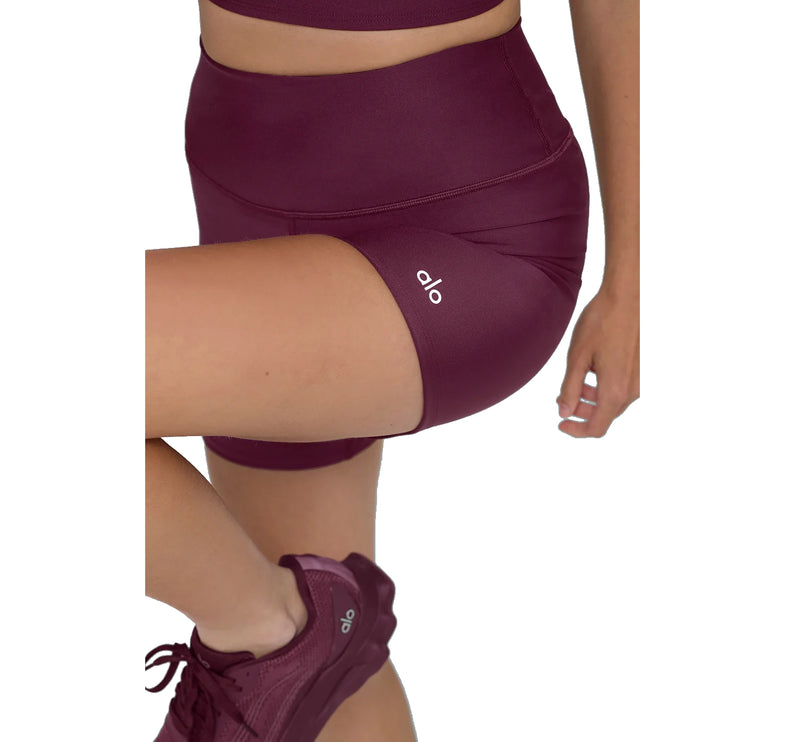 alo Women's 5" Airlift Energy Short Burgundy