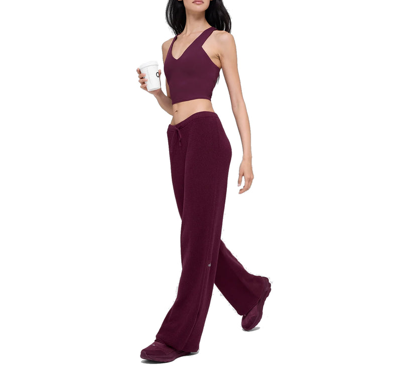 alo Women's Airbrush Real Bra Tank Burgundy