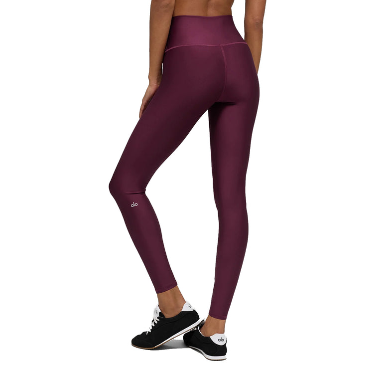 alo Women's 7/8 High-Waist Airlift Legging 24.5" Burgundy