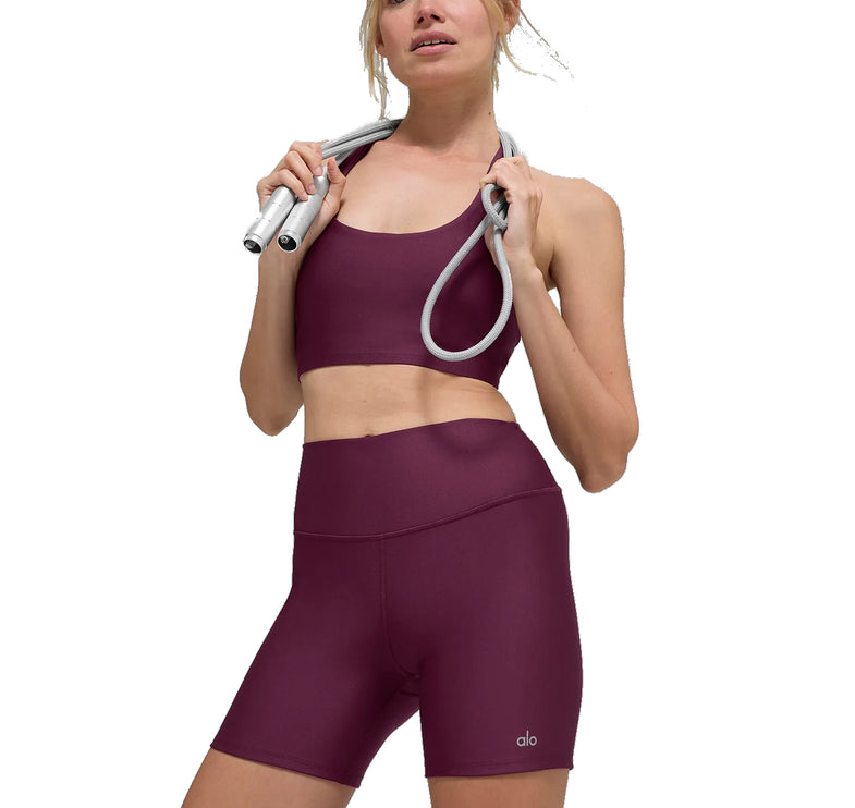 alo Women's 5" Airlift Energy Short Burgundy