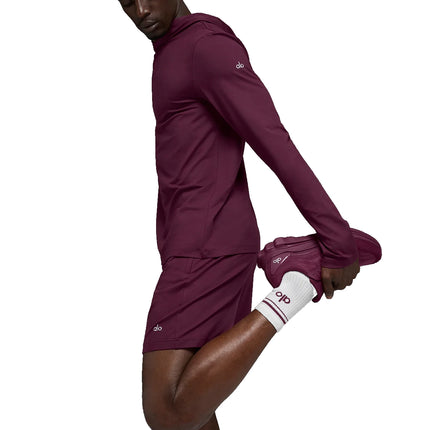 alo Unisex Runner Sneaker Burgundy