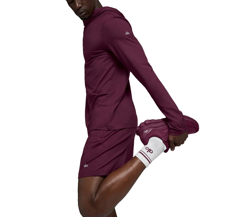 alo Unisex Runner Sneaker Burgundy