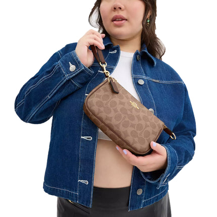 Coach Women's Nolita 19 In Signature Canvas Gold/Tan/Brown - Hemen Kargoda
