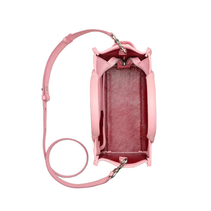 Marc Jacobs Women's The Leather Small Tote Bag Ribbon Pink - Hemen Kargoda