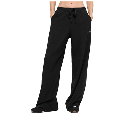 alo Women's Muse Wide Leg Pant Black