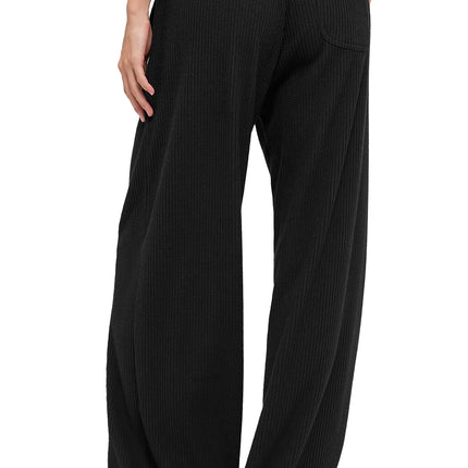 alo Women's Muse Wide Leg Pant Black