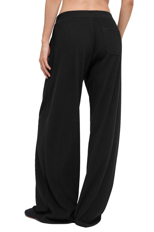alo Women's Muse Wide Leg Pant Black