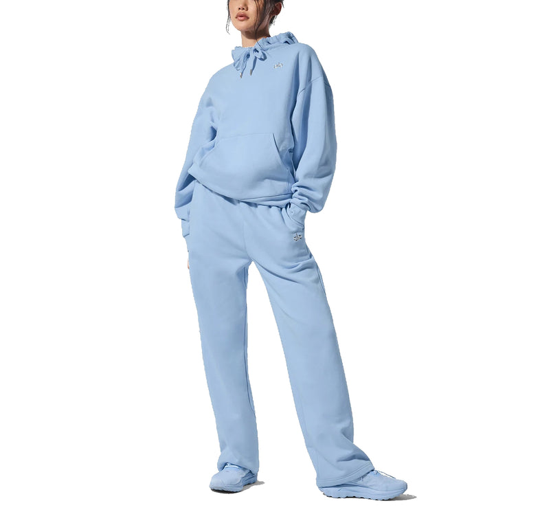 alo Women's Accolade Hoodie Seashell Blue