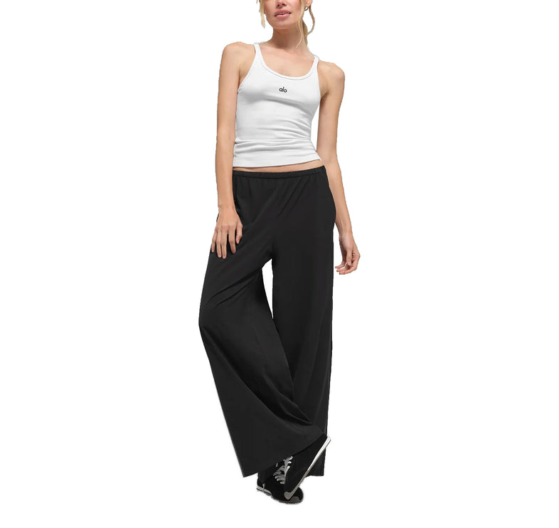 alo Women's Breezy Wide Leg Pant (Regular) Black