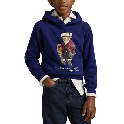 Polo Ralph Lauren Boy's Polo Bear Fleece Hoodie Navy/Multi
