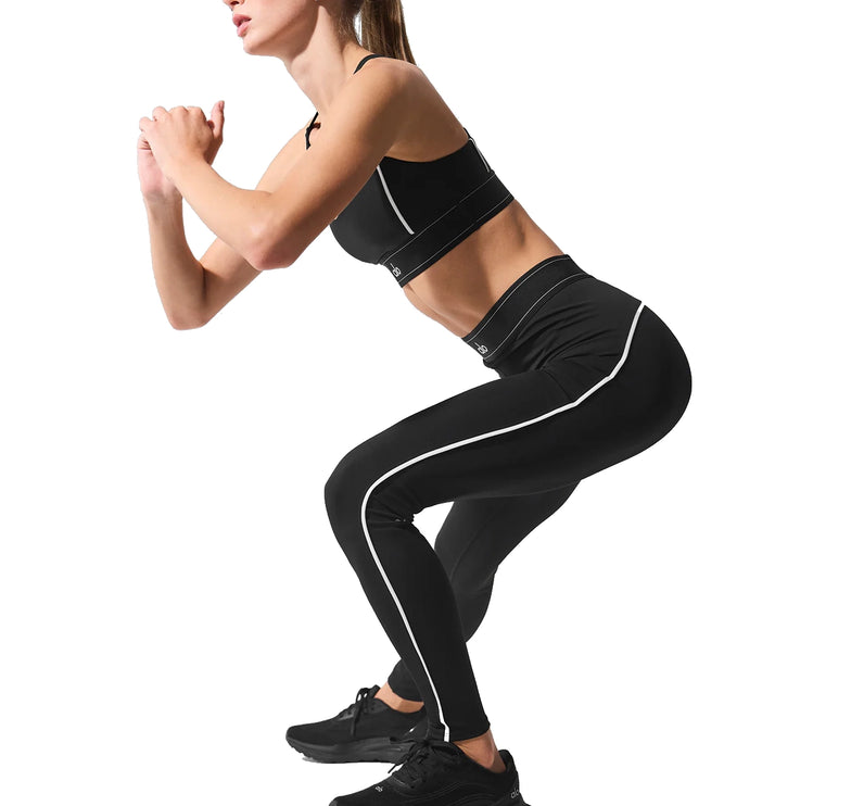alo Women's Airlift High-Waist Suit Up Legging Black/White