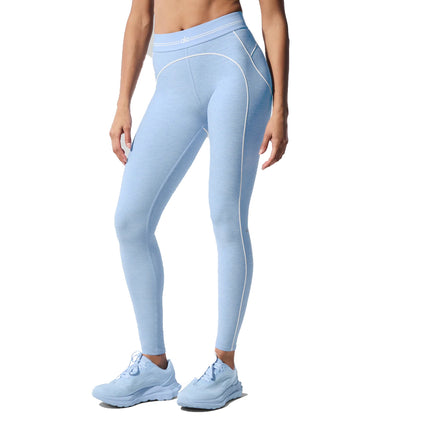 alo Women's Alosoft High-Waist Heart Throb Legging Seashell Blue Heather/White