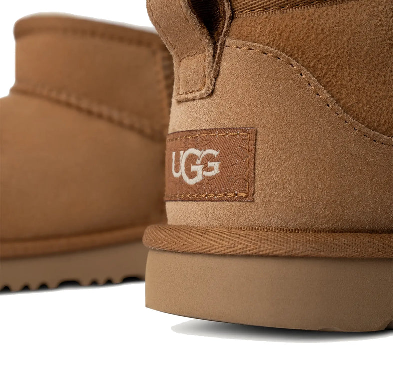 UGG Big Kids' Classic Ultra Mini Chestnut - Hemen Kargoda