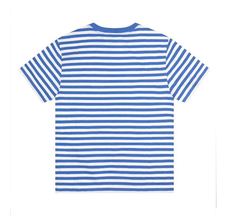 Polo Ralph Lauren Men's Polo Bear Striped Cotton Jersey Tee Blue/White 2 - Hemen Kargoda