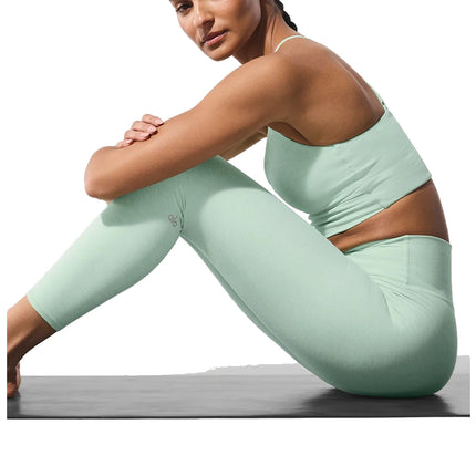 alo Women's Alosoft High-Waist 7/8 Highlight Legging Spearmint Heather