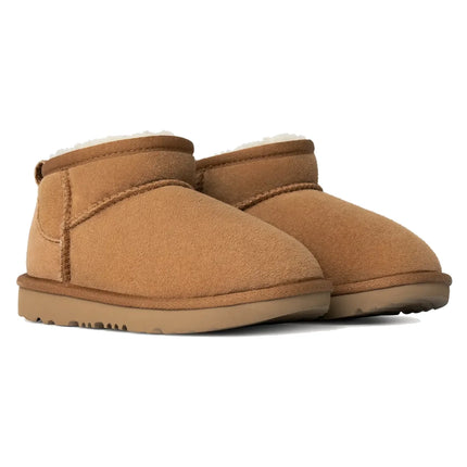 UGG Big Kids' Classic Ultra Mini Chestnut - Hemen Kargoda