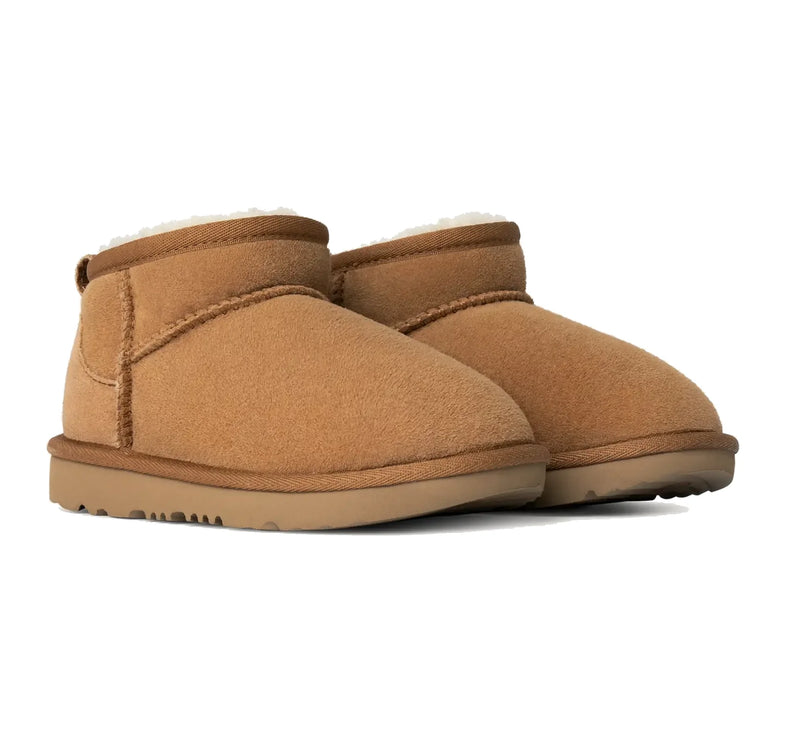 UGG Big Kids' Classic Ultra Mini Chestnut - Hemen Kargoda