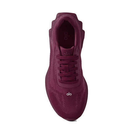 alo Unisex Runner Sneaker Burgundy