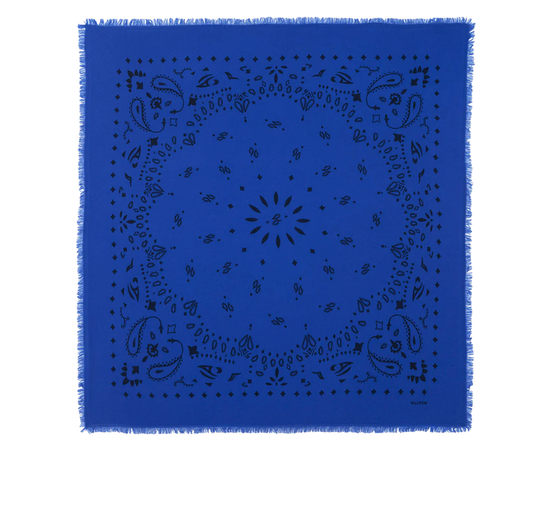 KUJTEN Women's Bandana Hachiko Cobalt Blue