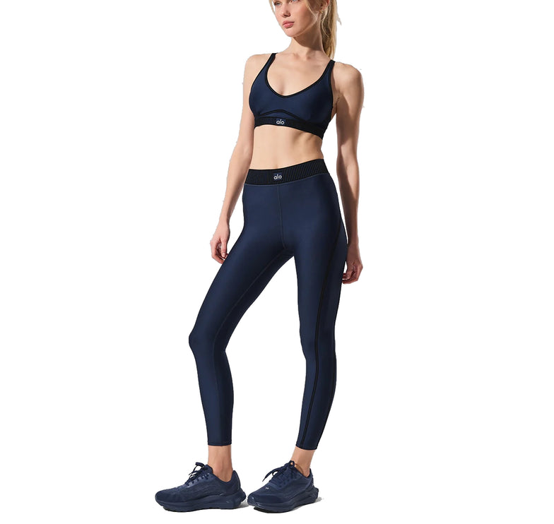 alo Women's Airlift High-Waist 7/8 Line Up Legging Navy