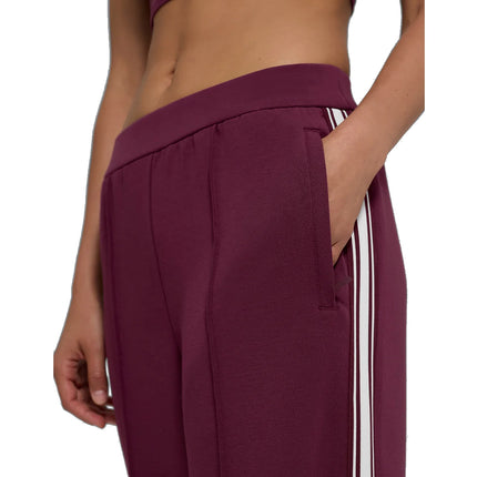 alo Women's Track Star Wide Leg Pant 30" (Regular) Burgundy