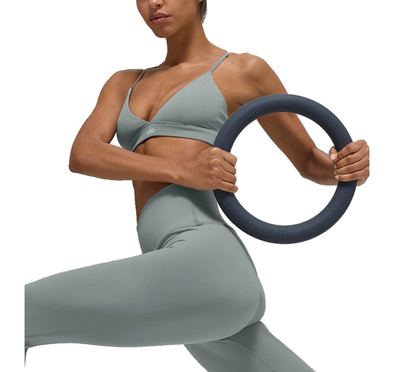 alo Women's Splendor Bra Lunar Grey/White