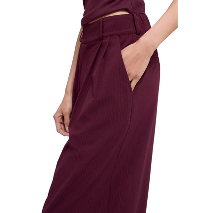 alo Women's High-Waist Dreamscape Trouser (Regular) Burgundy