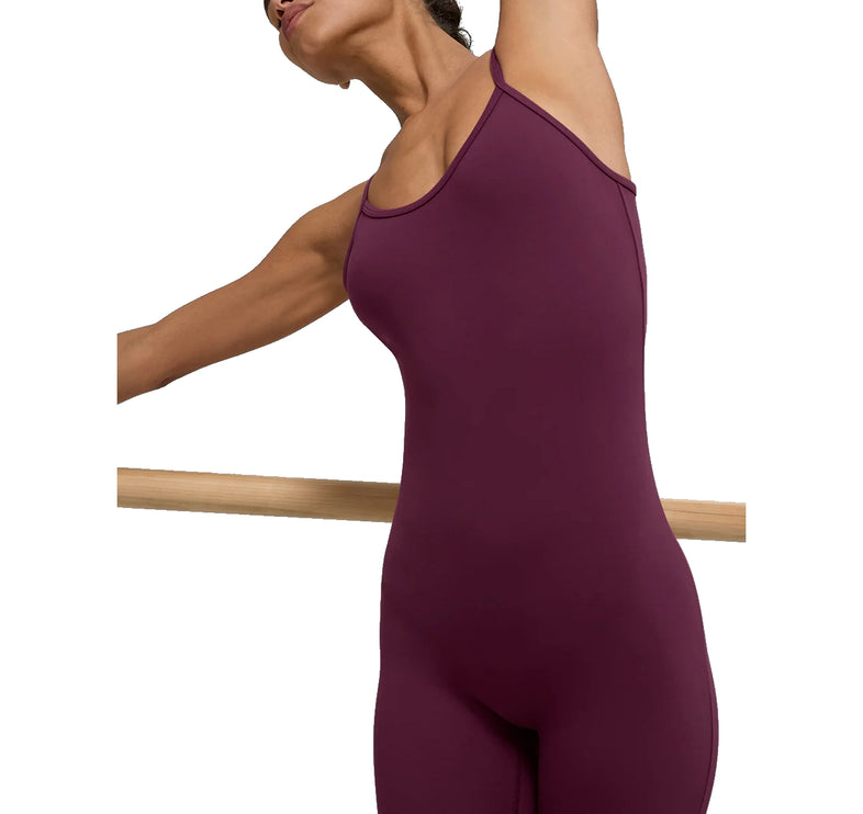 alo Women's Airbrush One And Done Onesie Burgundy