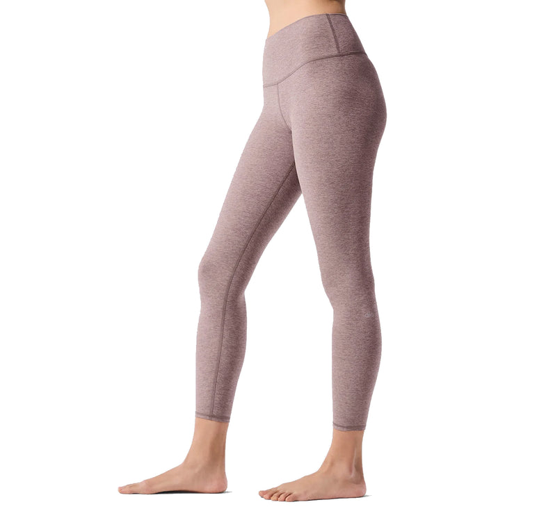 alo Women's Alosoft High-Waist 7/8 Highlight Legging Dark Pink Quartz Heather