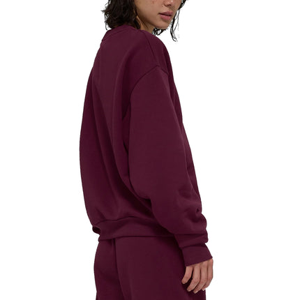 alo Women's Accolade Crew Neck Pullover Burgundy