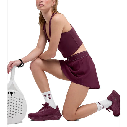 alo Unisex Runner Sneaker Burgundy