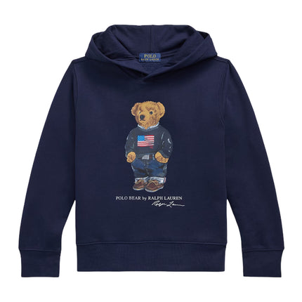 Polo Ralph Lauren Boy's Polo Bear Fleece Hoodie Cruise Navy