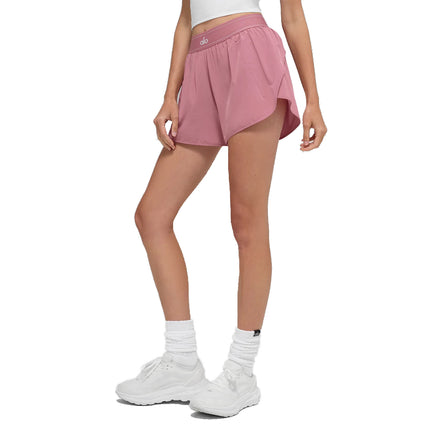 alo Women's Match Point Short Pink Wild Rose